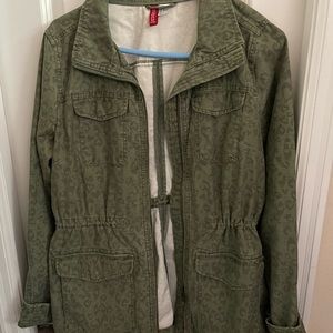 H&M Animal Print Camo Jacket